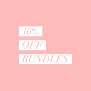 I do 10% OFF bundles of 2+